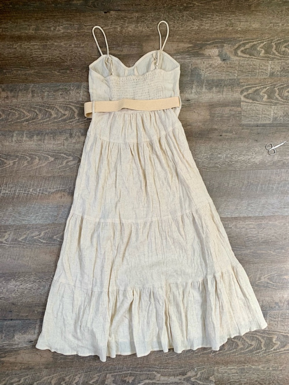 ASOS Cream Spaghetti-Strap Maxi Dress - Picture 8 of 8
